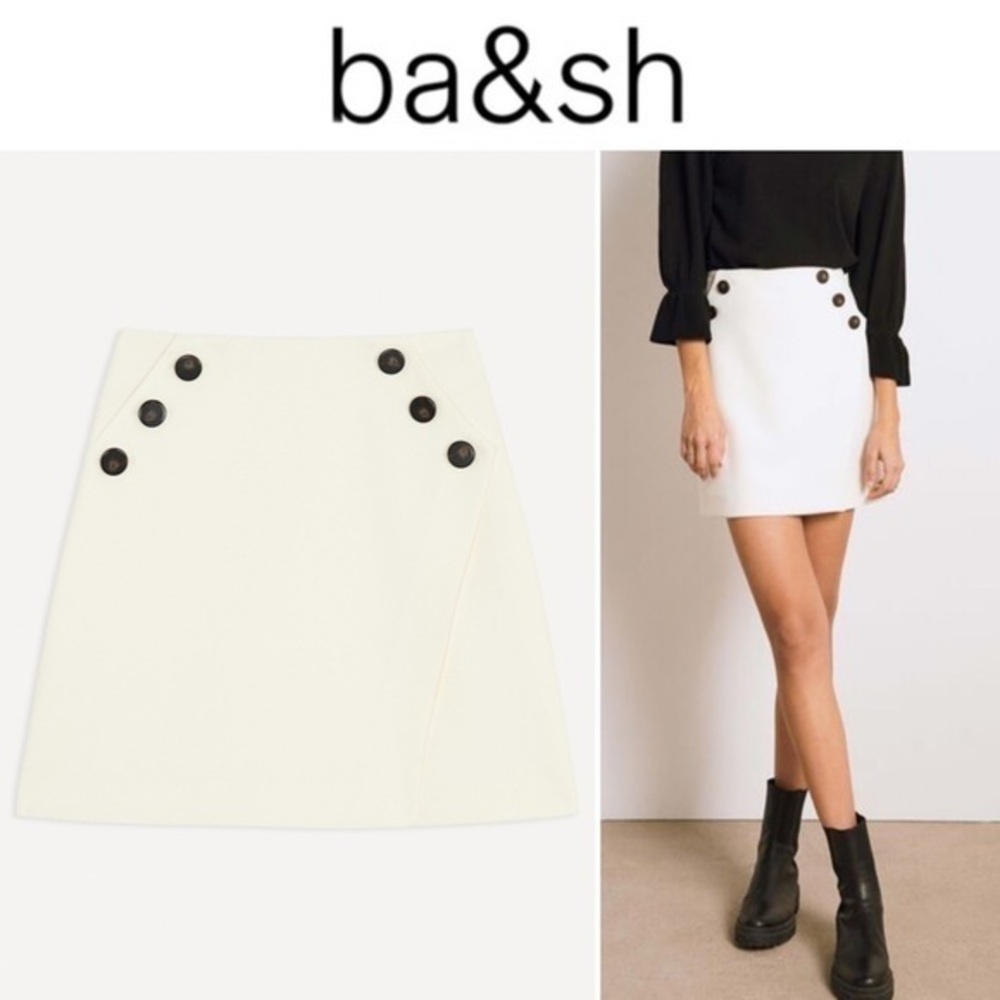 BA&SH KARA SHORT A-LINE SKIRT XS NWT 210$